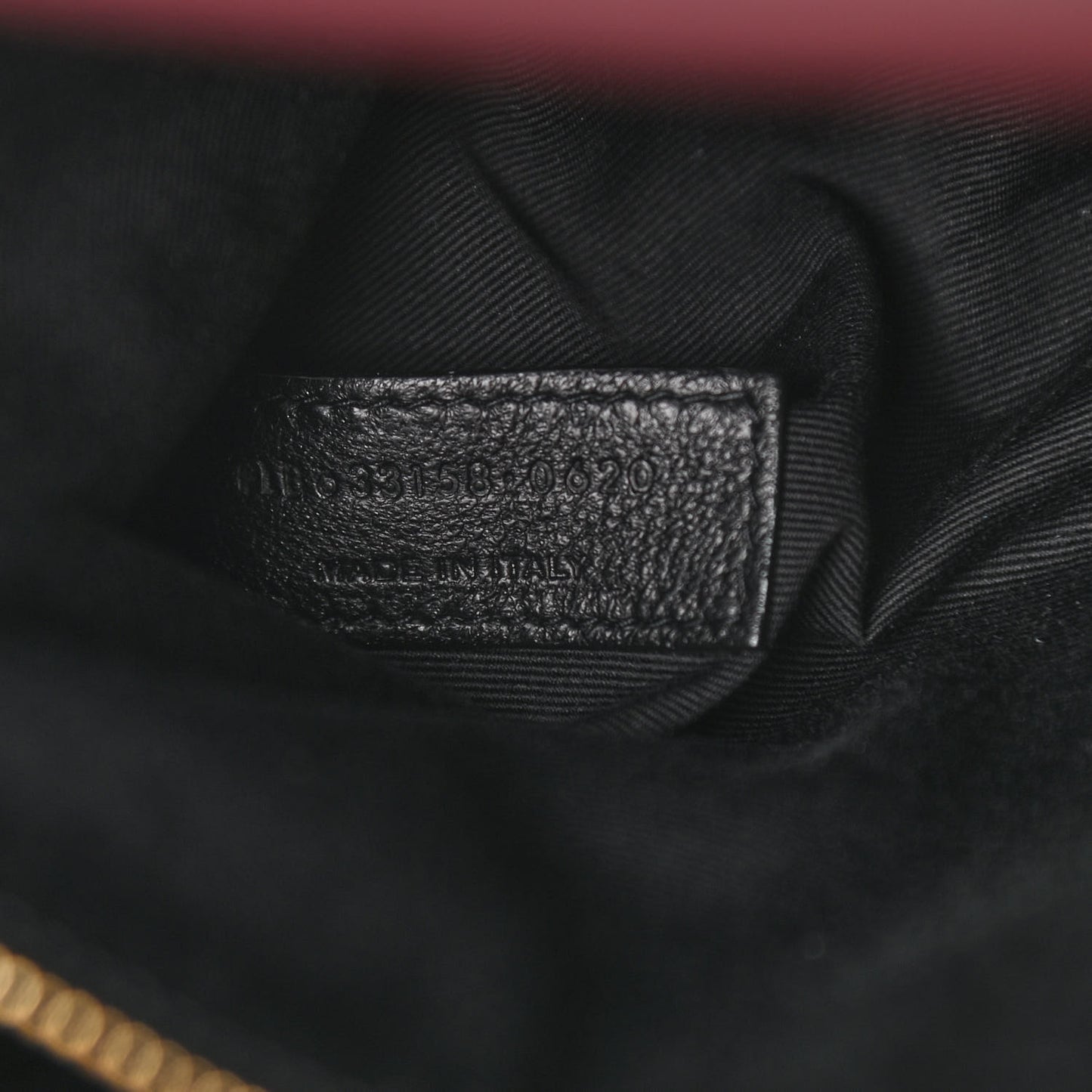 Lambskin Matelasse Monogram Medium Niki Chain Satchel Burgundy