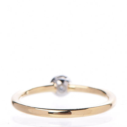 Tiffany Platinum 18K Yellow Gold .16ct Diamond Bezet Ring 49.5 5 3 of 7