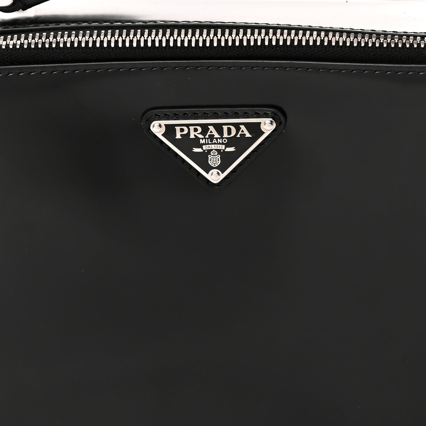 Spazzolato Medium Brique Crossbody Bag Black
