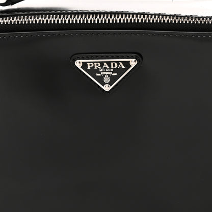 Prada Spazzolato Medium Brique Crossbody Bag Black 8 of 10