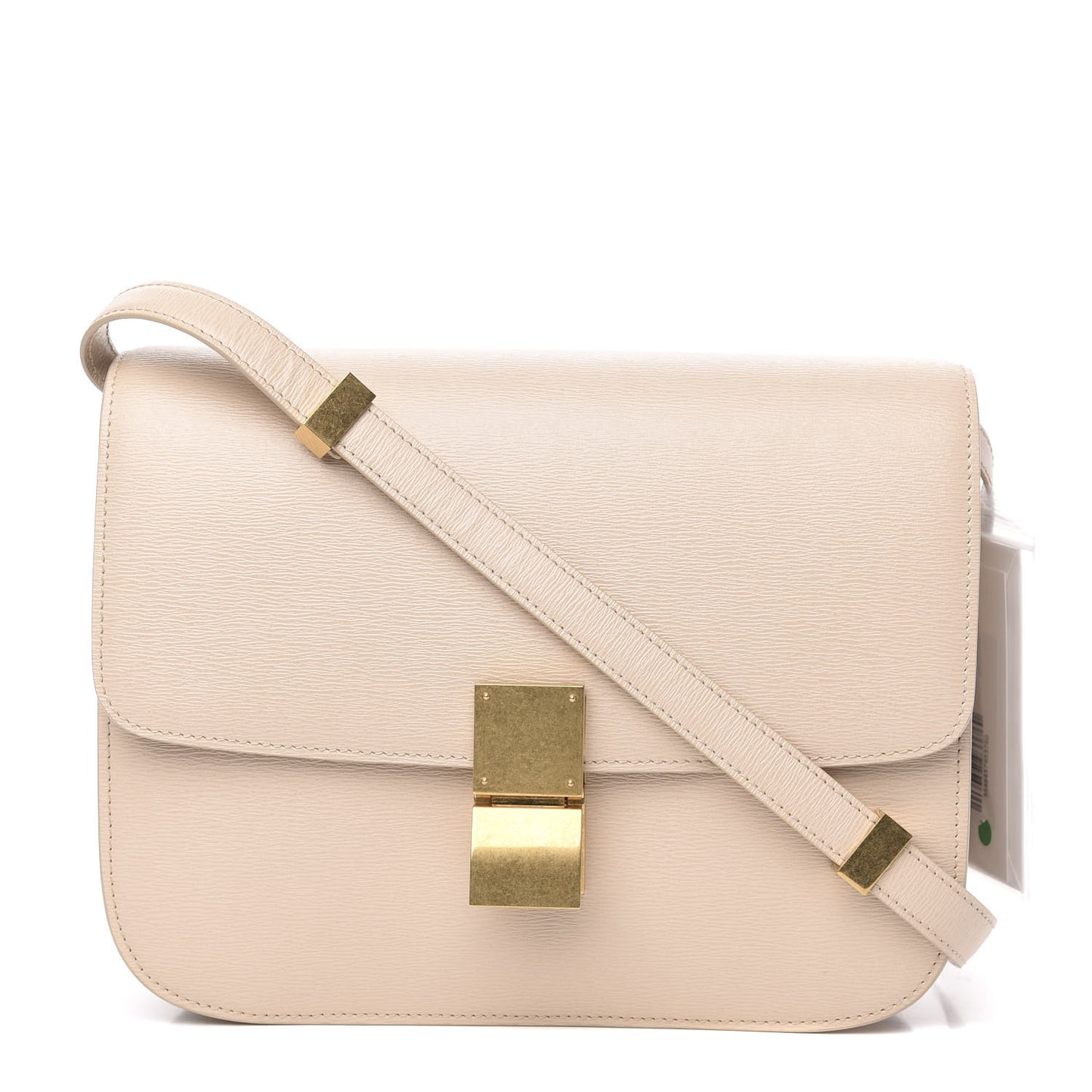 Liege Calfskin Medium Classic Box Flap Bag Powder
