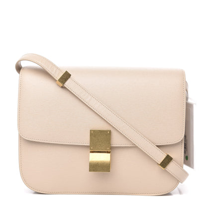 Celine Liege Calfskin Medium Classic Box Flap Bag Powder 1 of 8