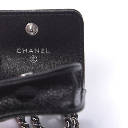 Chanel Caviar Camellia Embossed Airpods Pro Case Black 6 of 10
