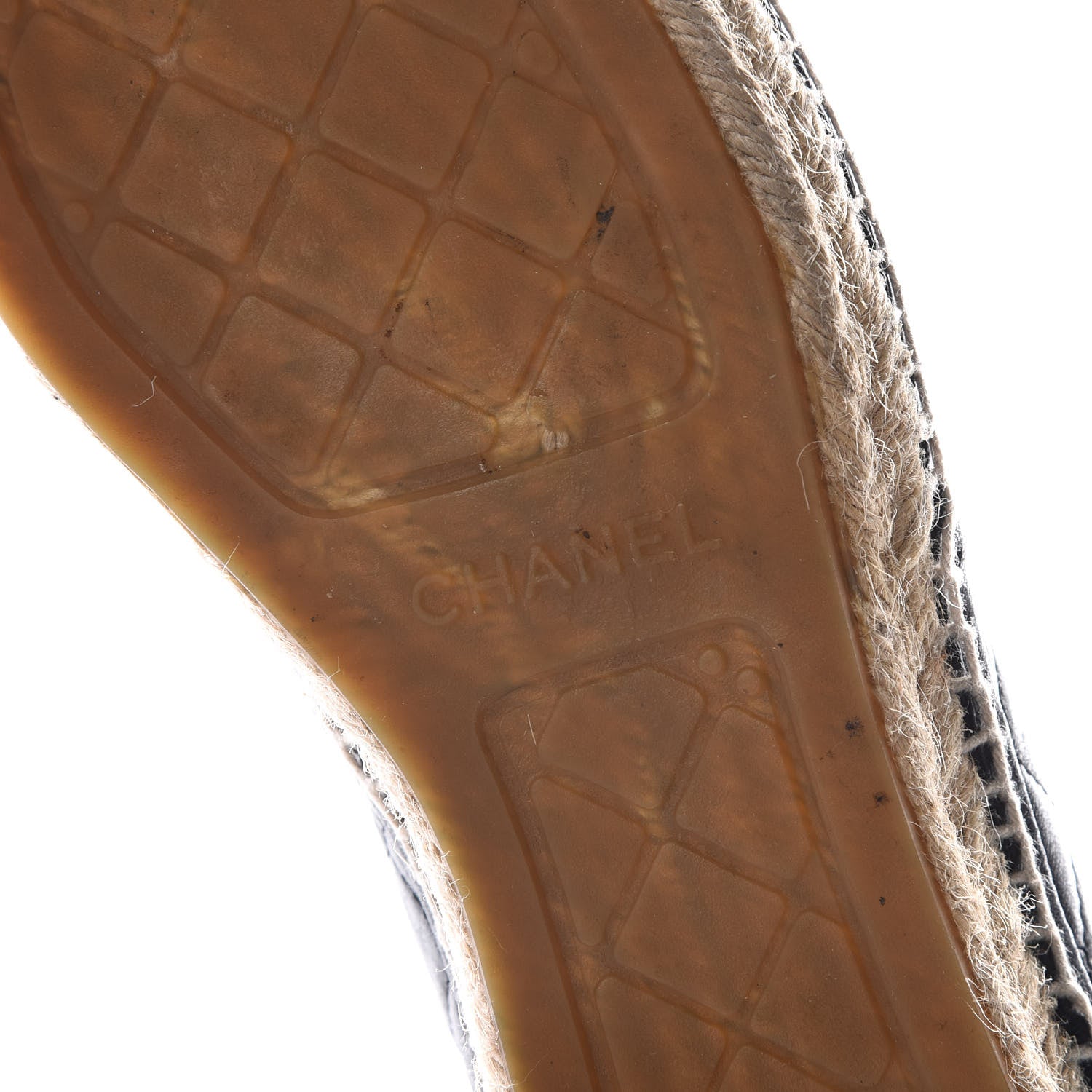Chanel Lambskin Quilted CC Chain Espadrilles 39 Black 6 of 9