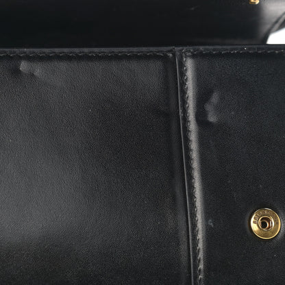 Balenciaga Smooth Calfskin Hourglass Continental Wallet On Strap Black 9 of 11