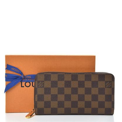 Louis Vuitton Damier Ebene Zippy Wallet Rose Ballerine 8 of 8
