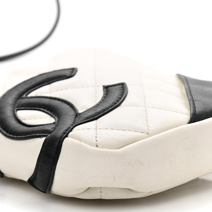 Chanel Calfskin Quilted Cambon Small Messenger White Black 9 of 11