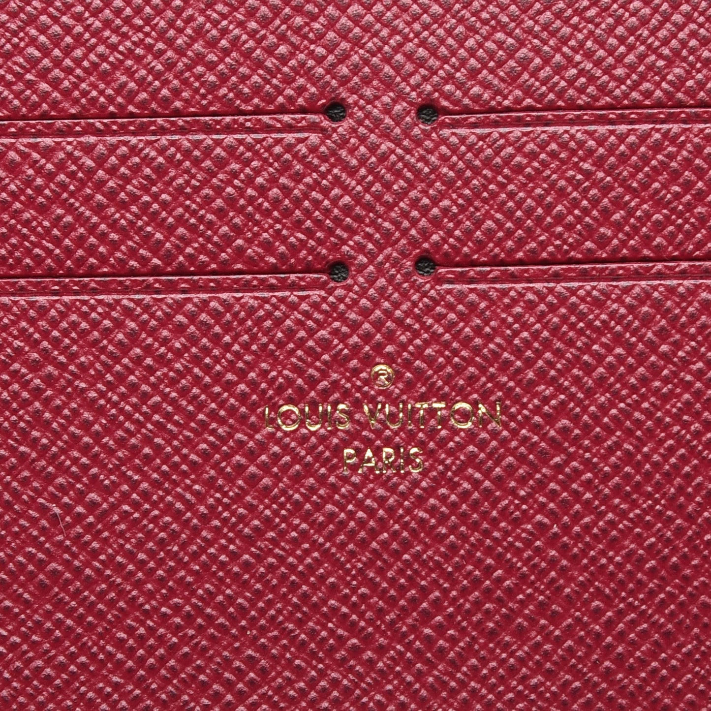Calfskin Felicie Card Holder Insert Fuchsia