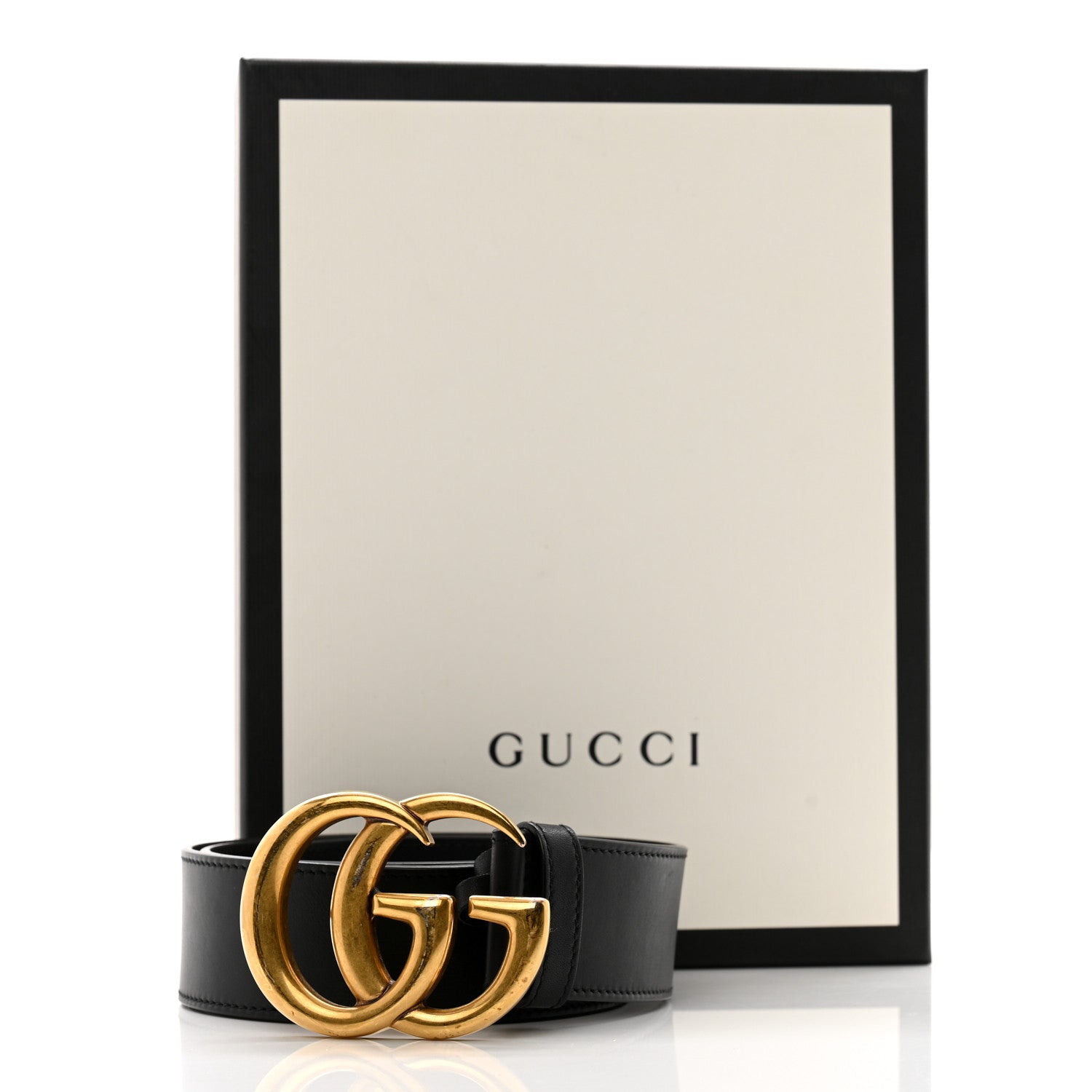 Gucci Calfskin Double G 40mm Belt 80 32 Black 8 of 8