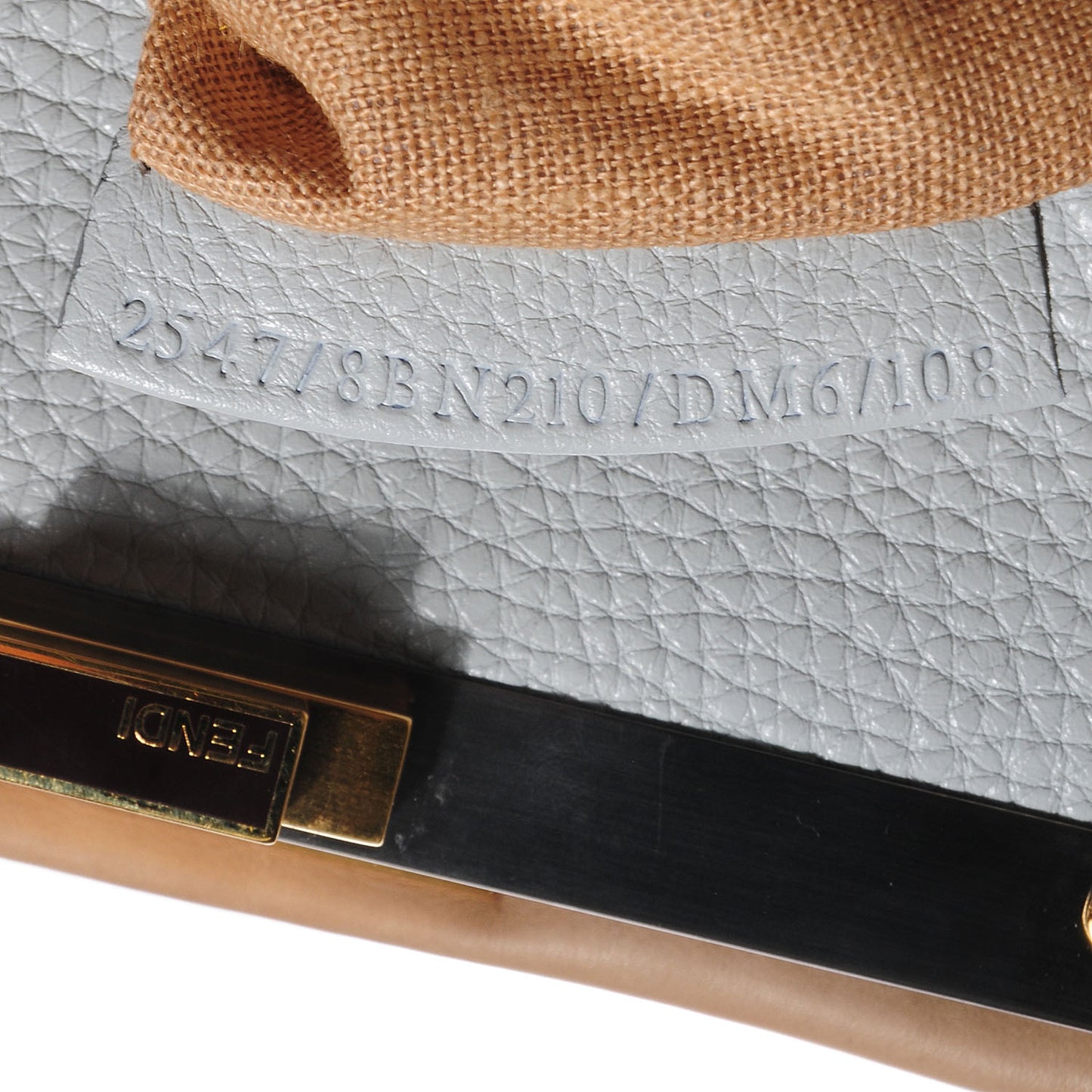 Vitello Saddle Cuoio Romano Selleria Large Peekaboo Iconic Satchel Fango Acqua