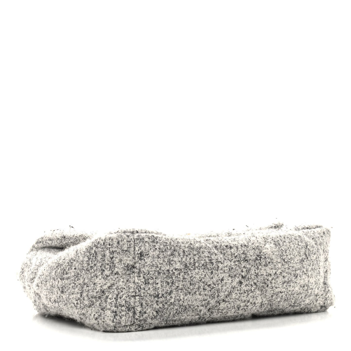 Tweed Quilted Medium Chanel 19 Flap Grey Ecru