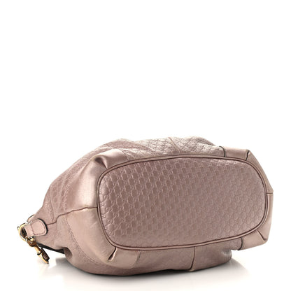 Gucci Metallic Microguccissima Medium Sukey Top Handle Bag Dark Cipria 4 of 15