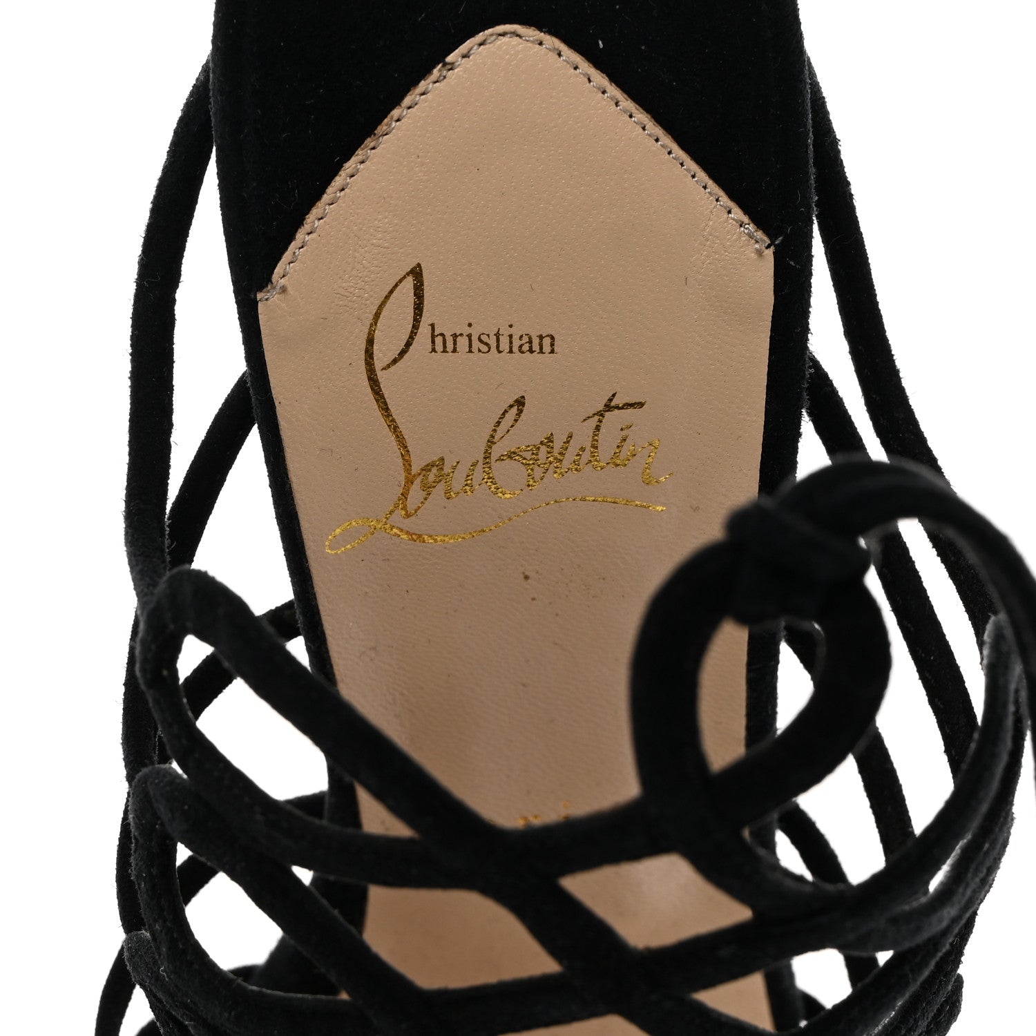 Christian Louboutin Veau Velours Salsbourg 120 Sandals 37.5 Black 6 of 7