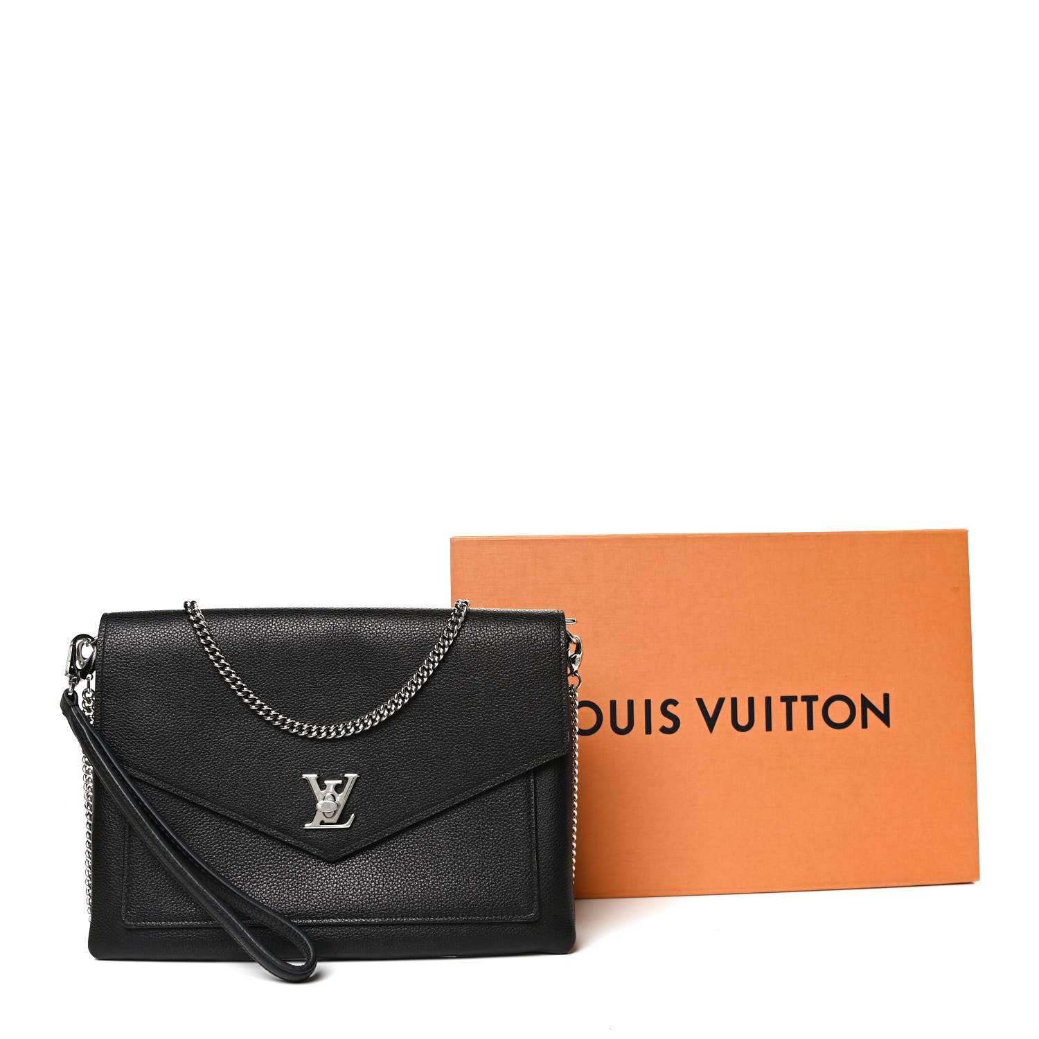 Louis Vuitton Soft Calfskin My Lockme Pochette Black 12 of 12