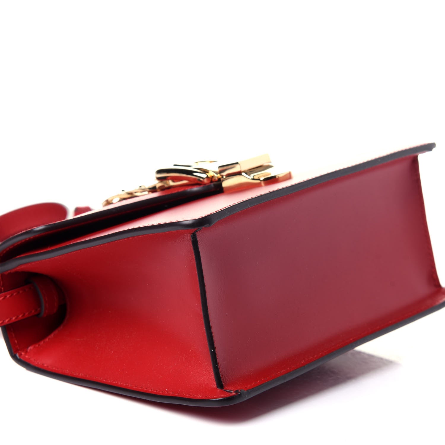 Gucci Calfskin Mini Sylvie Top Handle Bag Hibiscus Red 8 of 17