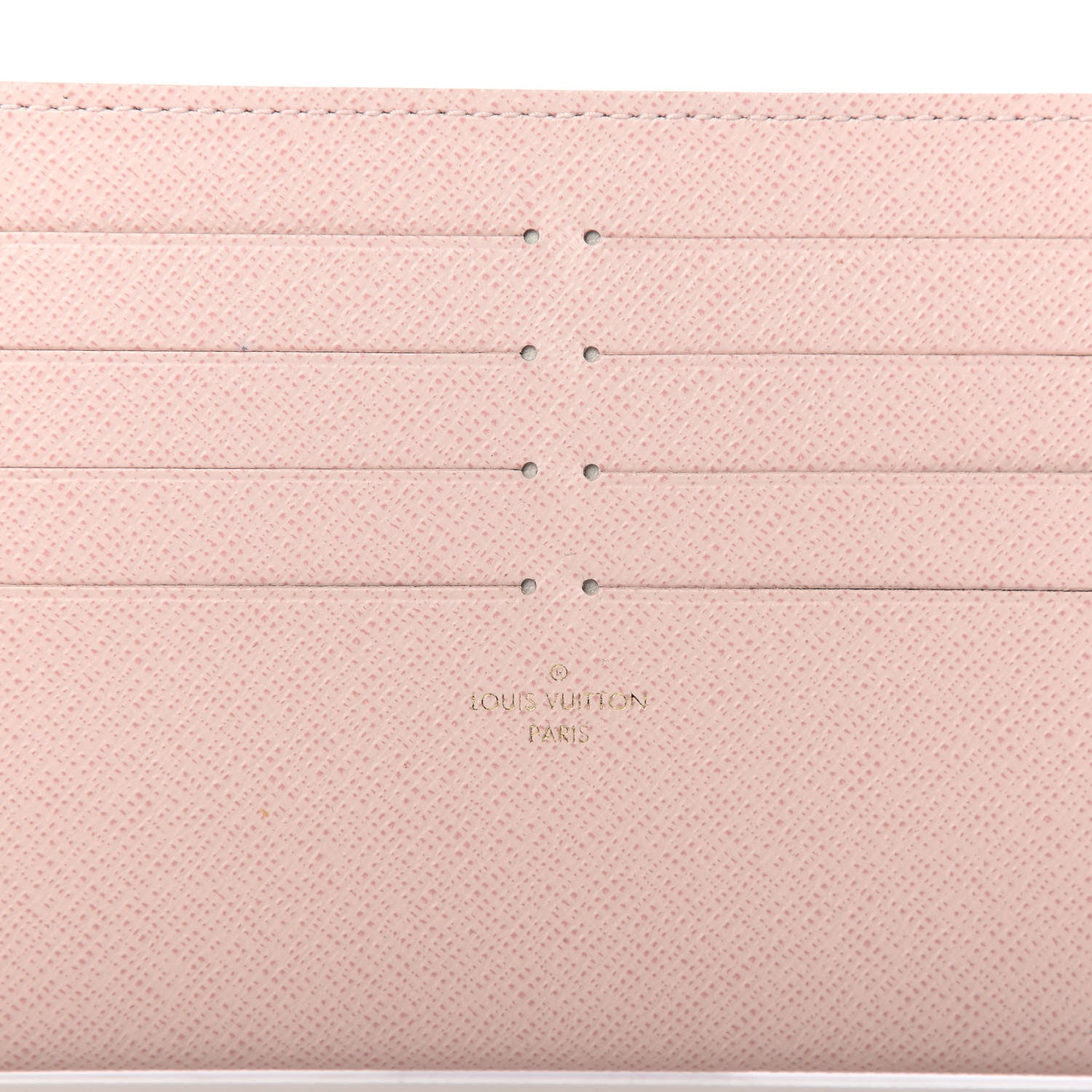 Louis Vuitton Calfskin Felicie Card Holder Insert Rose Ballerine 6 of 6