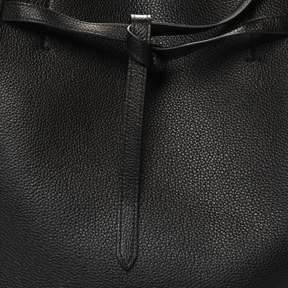 Celine Soft Grained Calfskin Small Belt Cabas Phantom Black 8 of 10