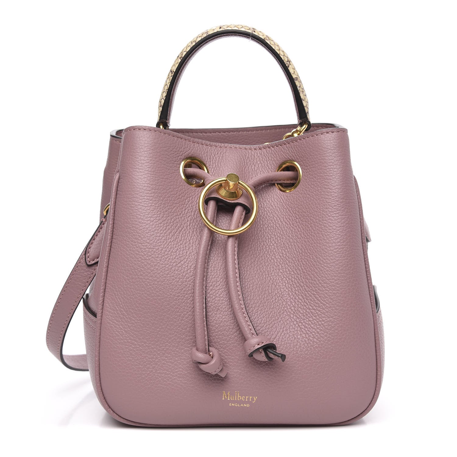 Mulberry Small Classic Grain Ayers Small Hampstead Mocha Rose 1 of 8