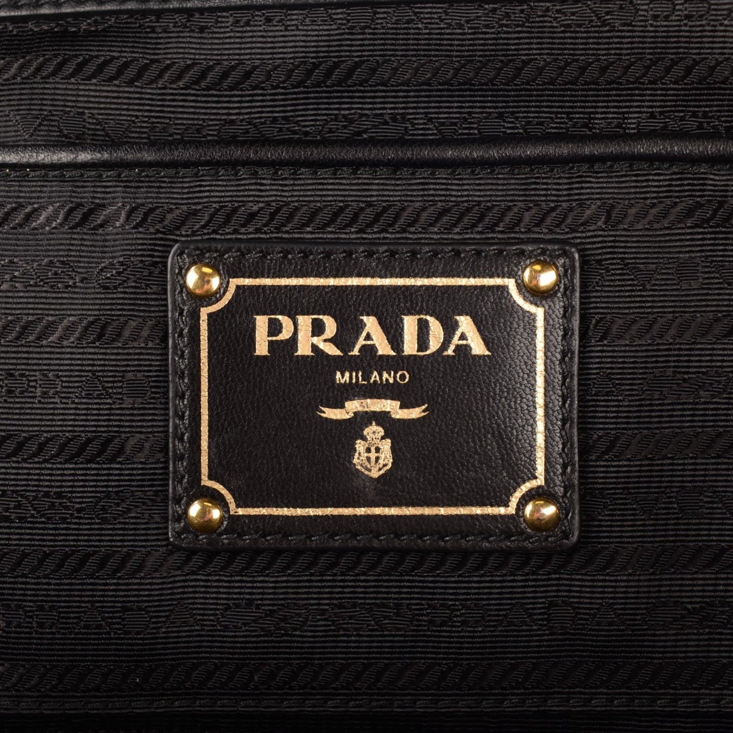 Nappa Gaufre Tote Nero Black