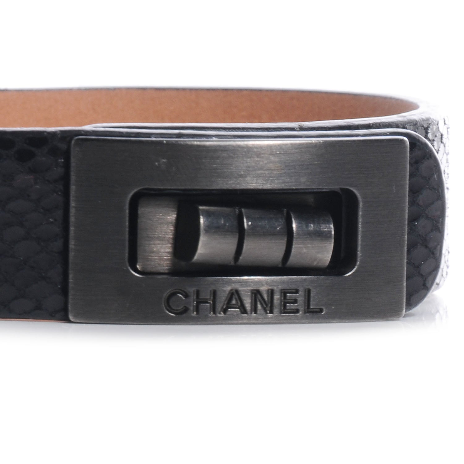 Chanel Lizard Reissue Mademoiselle Bracelet 4 of 6