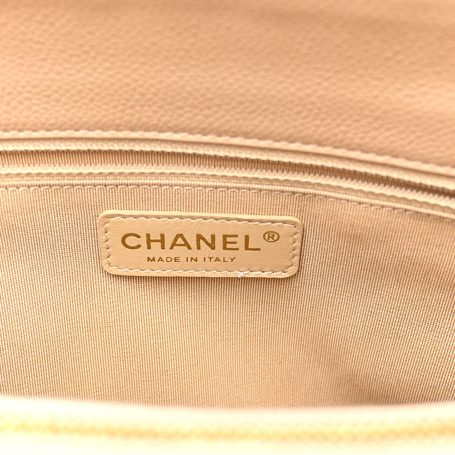 Chanel Caviar Quilted Grand Shopping Tote GST Beige 6 of 11
