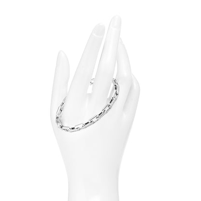 David Yurman Sterling Silver Diamond 7mm Stax Link Bangle Bracelet 2 of 4