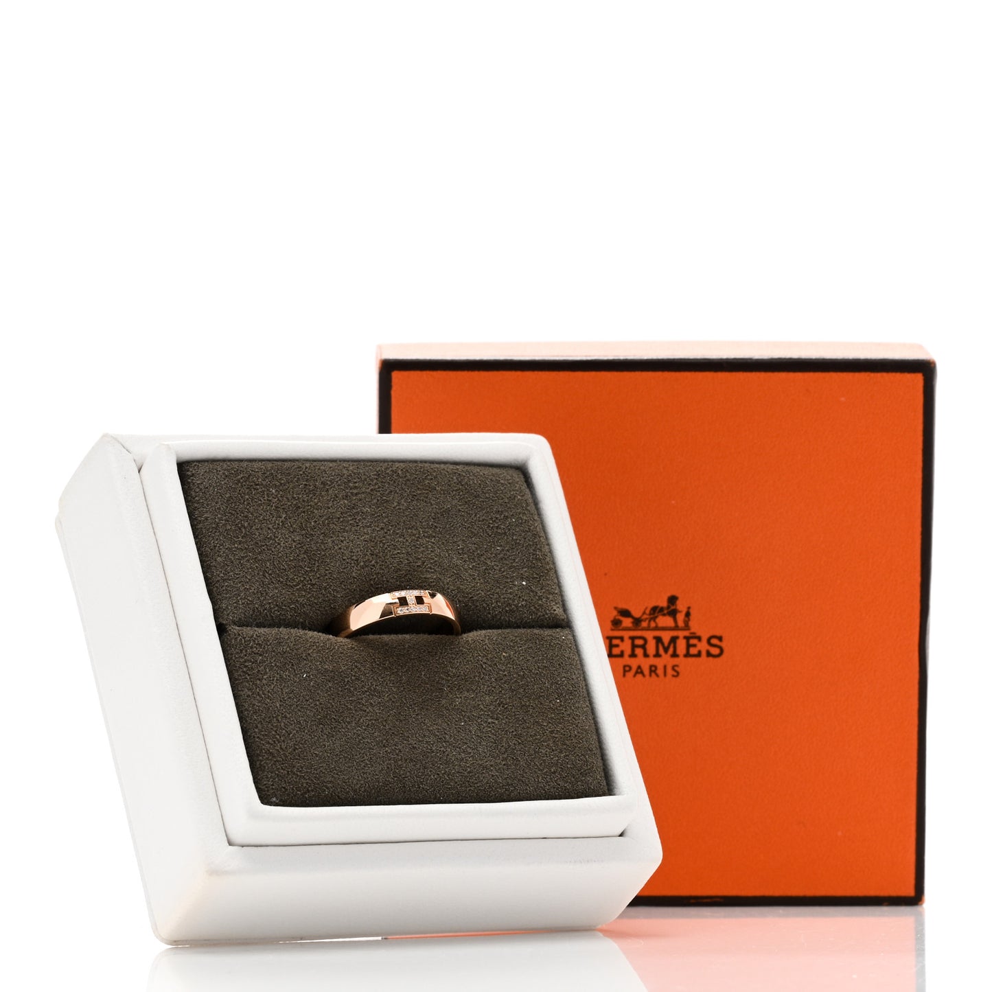 18K Rose Gold Diamond Ever Herakles Wedding Band Ring 49 4.75