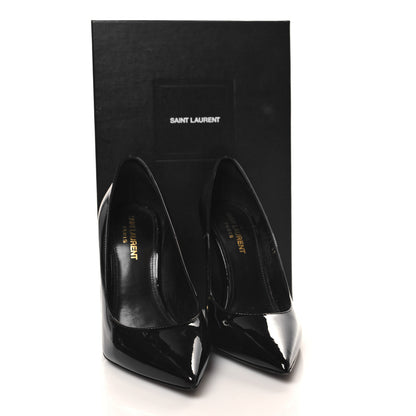 Saint Laurent Patent Opyum 110 Pumps 37 Black Gold 9 of 9