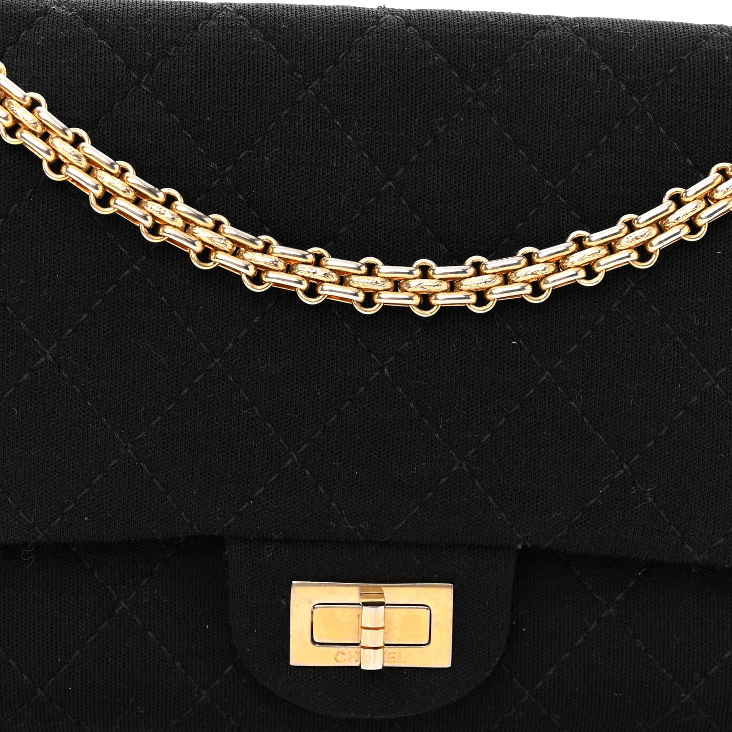 Chanel Jersey Quilted 2.55 Reissue 226 Flap Black 8 of 10