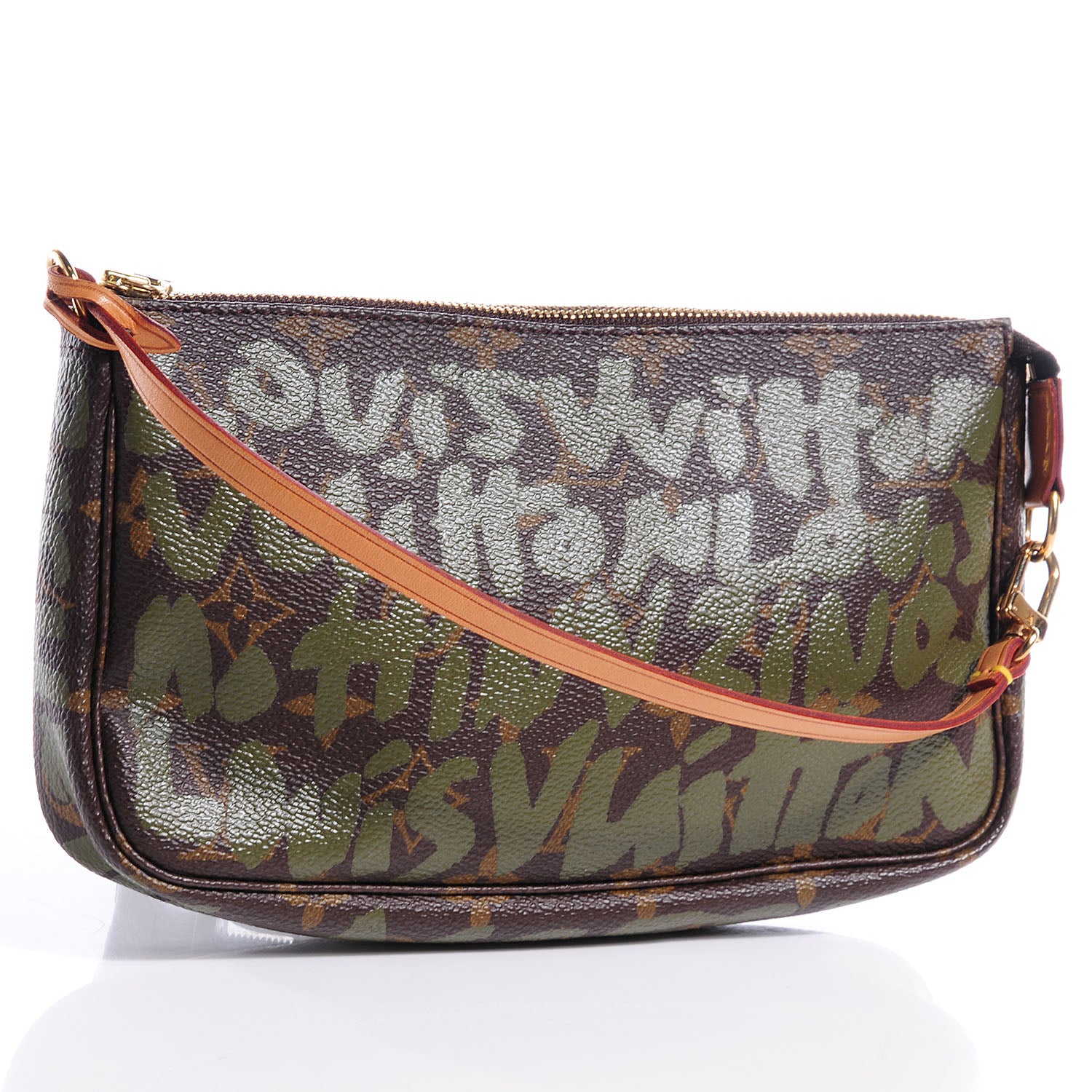 Louis Vuitton Monogram Graffiti Pochette Accessories Kaki 3 of 7