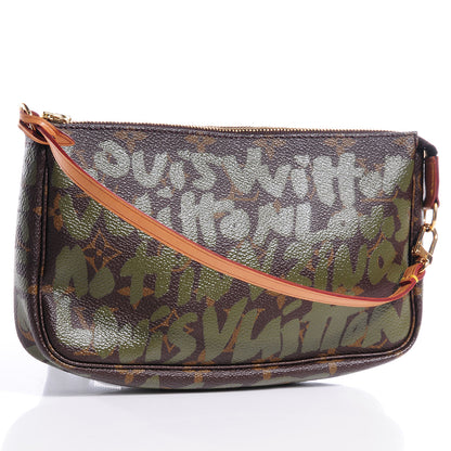 Louis Vuitton Monogram Graffiti Pochette Accessories Kaki 3 of 7