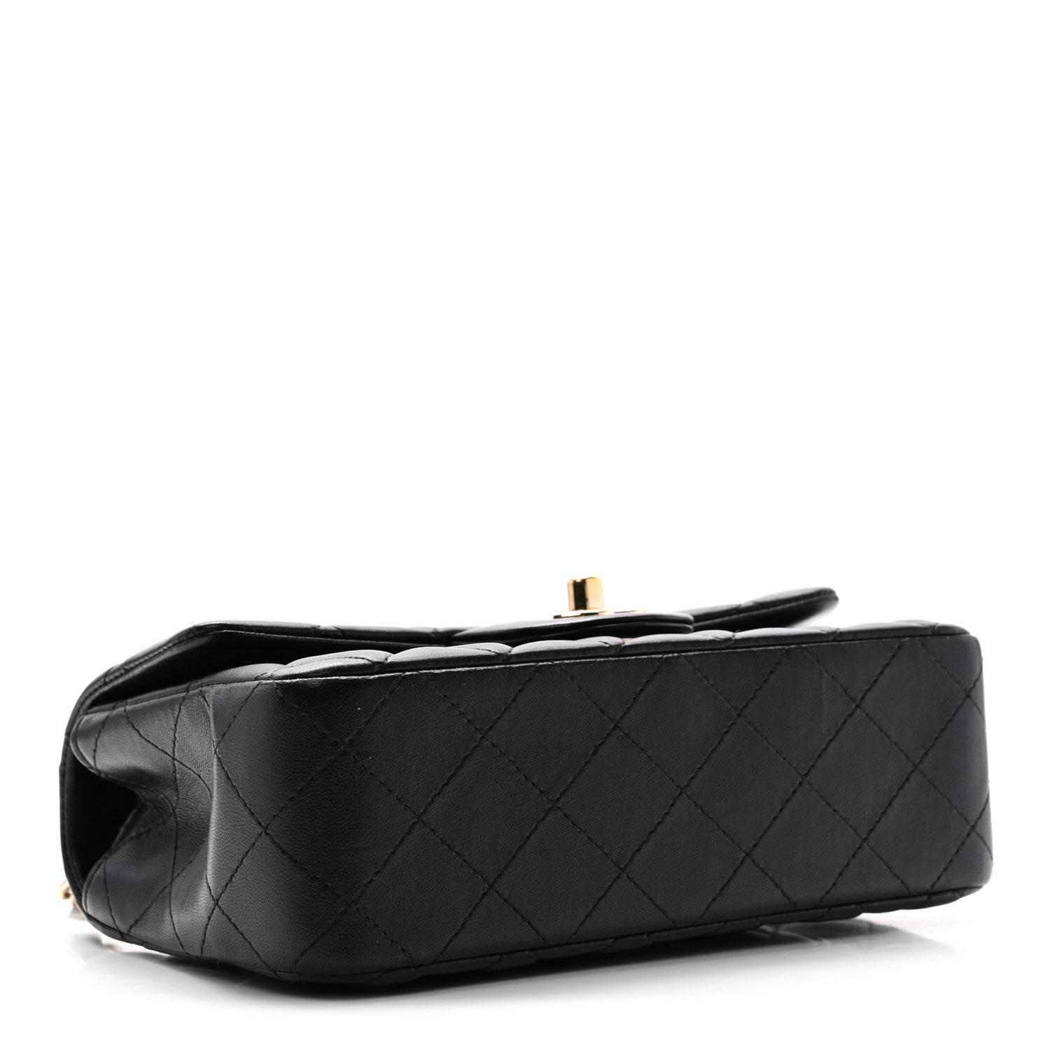 Chanel Lambskin Quilted Mini Rectangular Flap Black 4 of 11