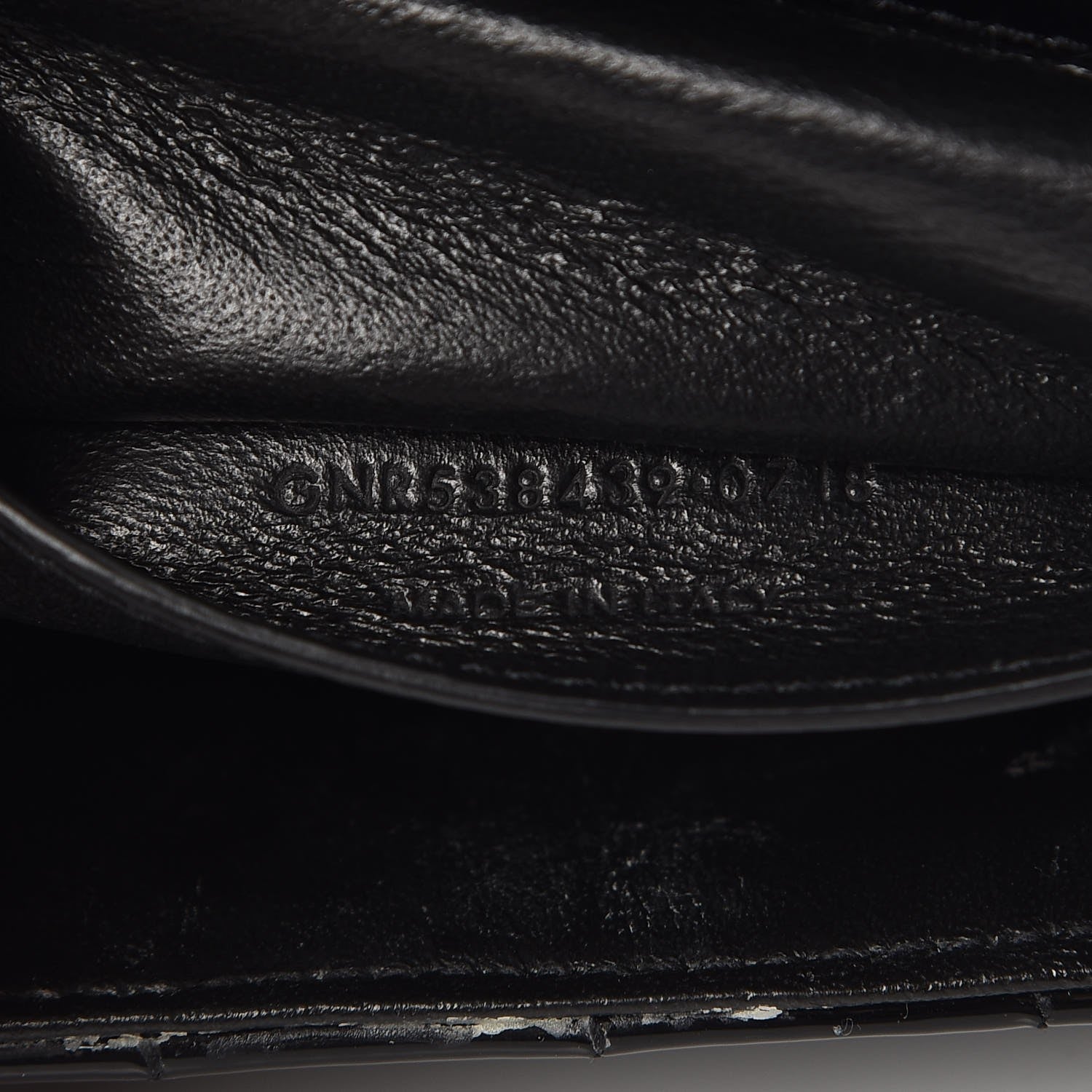 Saint Laurent Patent Calfskin Matelasse Monogram Small Vicky Chain Bag Black 8 of 9