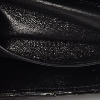 Saint Laurent Patent Calfskin Matelasse Monogram Small Vicky Chain Bag Black 8 of 9
