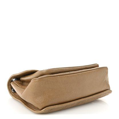 Saint Laurent Crinkled Calfskin Matelasse Monogram Medium Niki Chain Satchel Dark Toffee 4 of 10