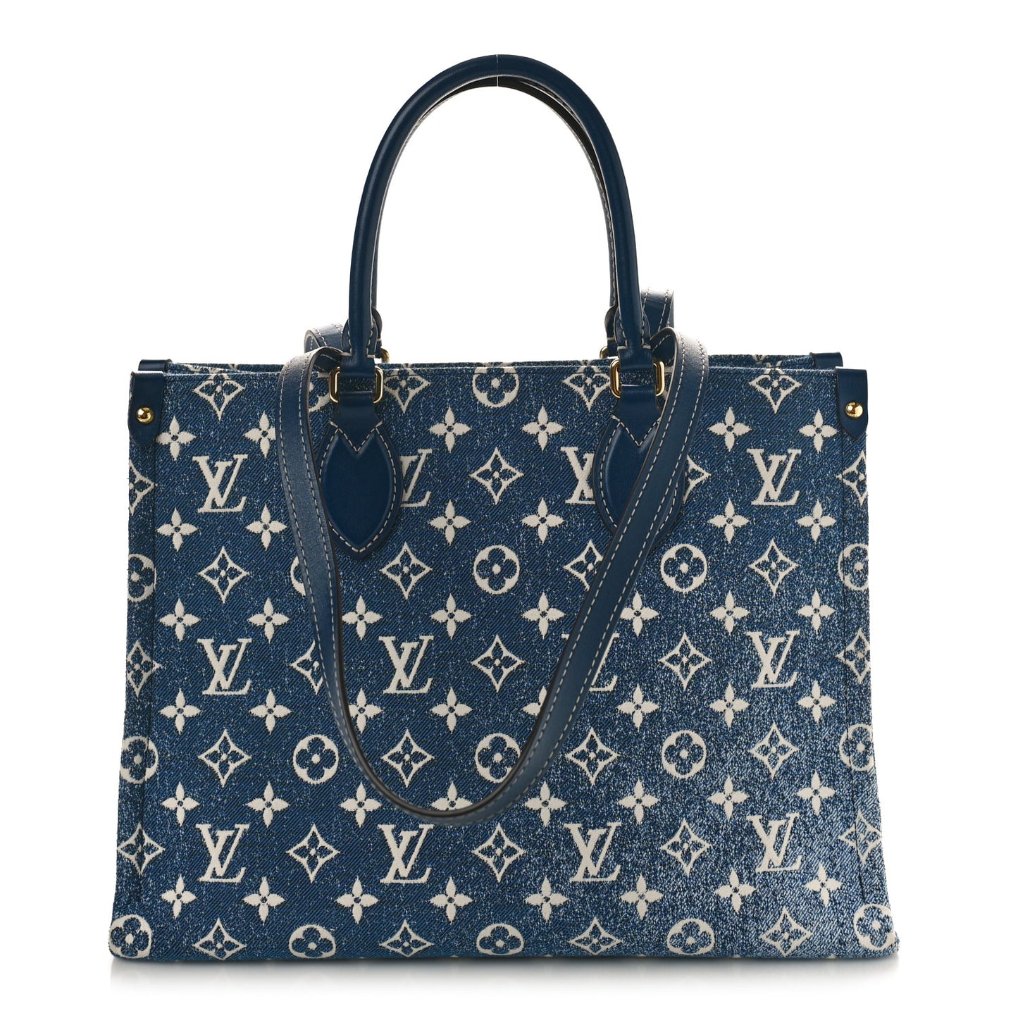 Monogram Jacquard Denim Onthego MM Bleu