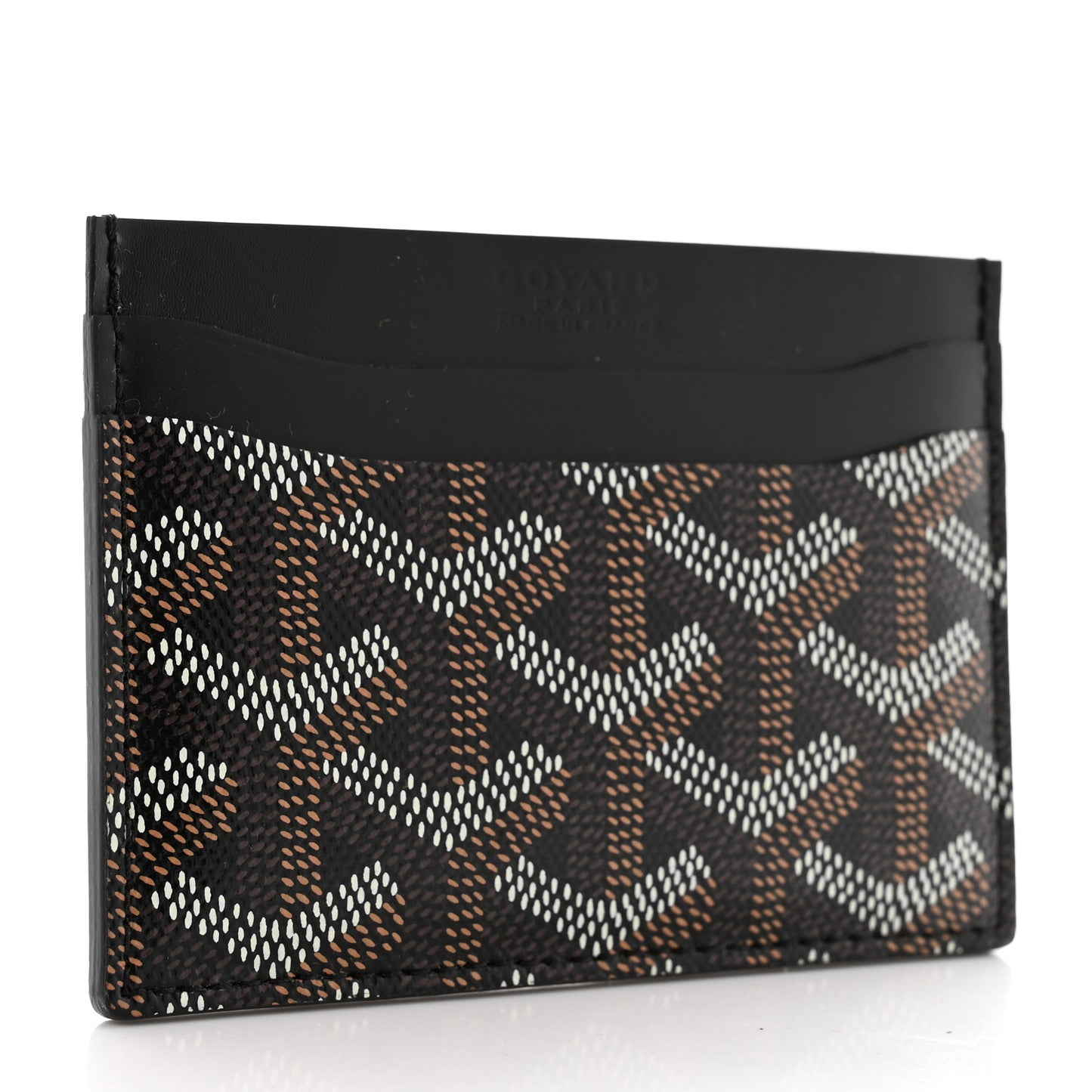 Goyardine Saint Sulpice Card Holder Black