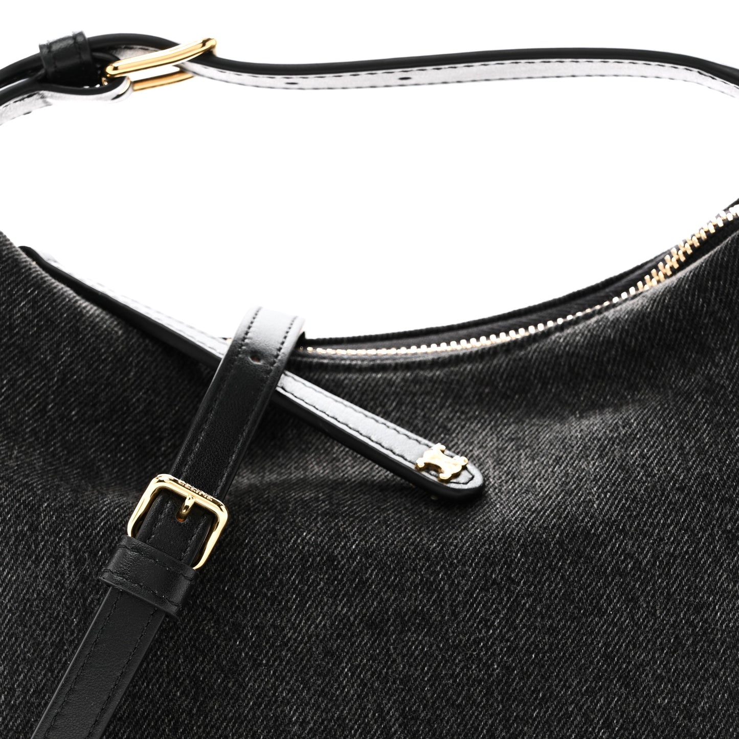 Denim Teen Lulu Shoulder Bag Dark Grey