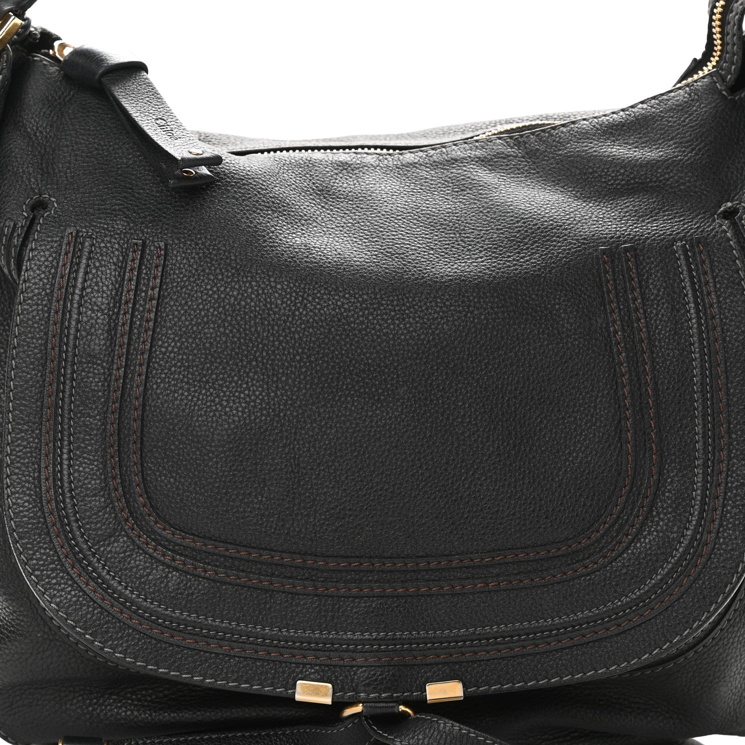 Chloe Calfskin Large Marcie Satchel Black 7 of 11