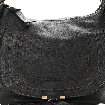 Chloe Calfskin Large Marcie Satchel Black 7 of 11