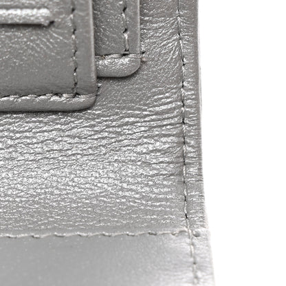 Chanel Metallic Lambskin Quilted Compact Flap Wallet Silver 11 of 11