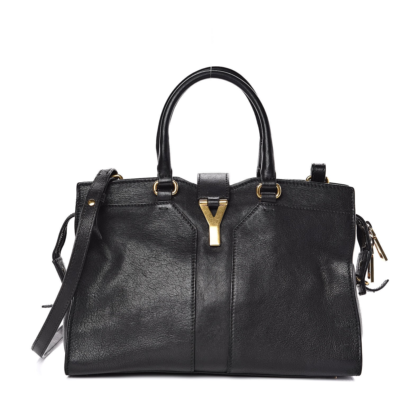 Saint Laurent Sheepskin Small Cabas ChYc Black 1 of 19