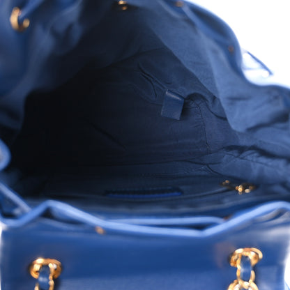 Chanel Lambskin Quilted Small Urban Spirit Backpack Blue 4 of 9