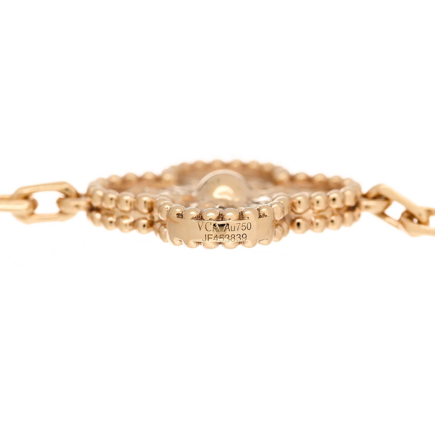 Van Cleef & Arpels 18K Yellow Gold 5 Motifs Vintage Alhambra Bracelet 3 of 4