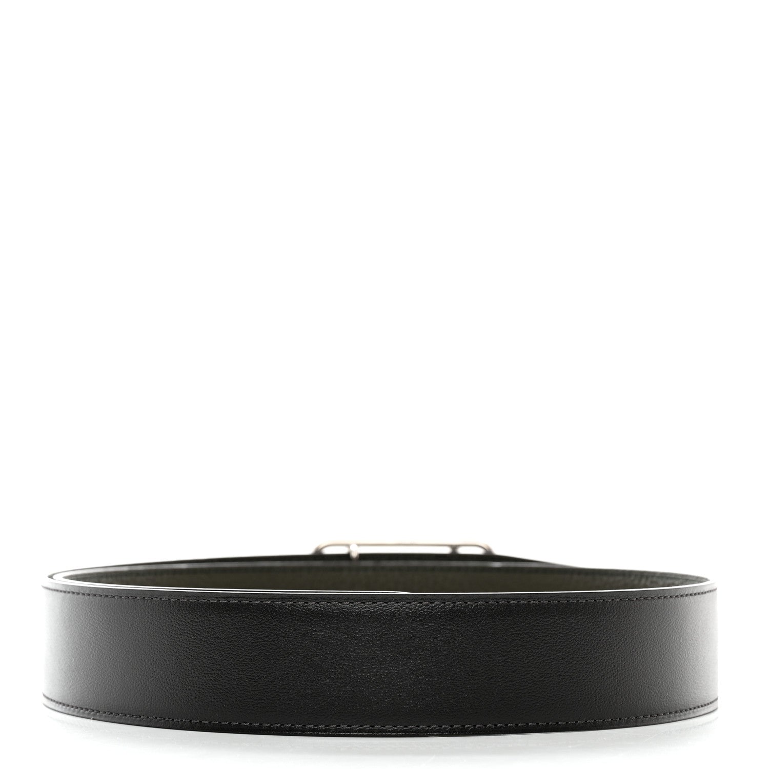 Hermes Chamonix Togo 32mm Belt 90 36 Plomb Vert De Gris 2 of 5