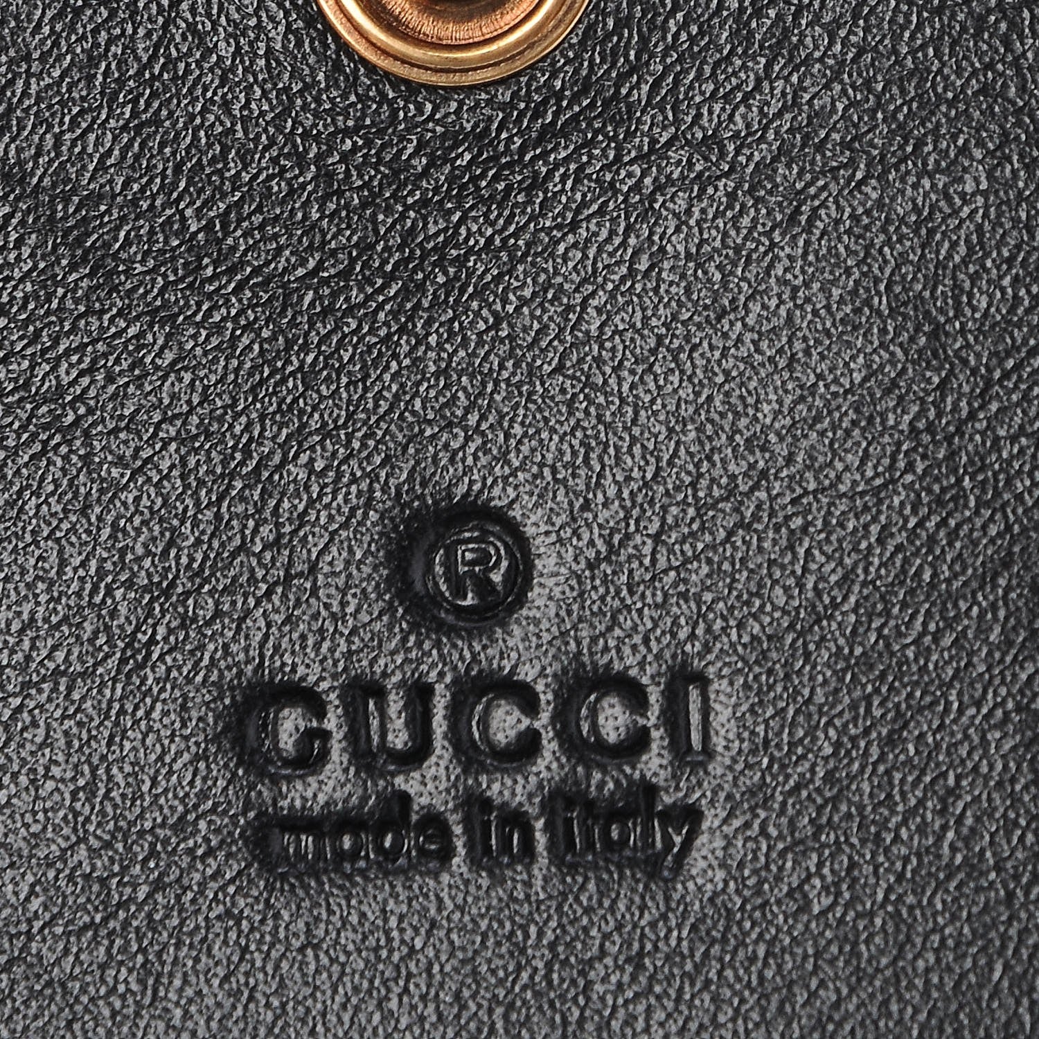 Gucci Calfskin Matelasse GG Marmont Card Case Wallet Black 6 of 8