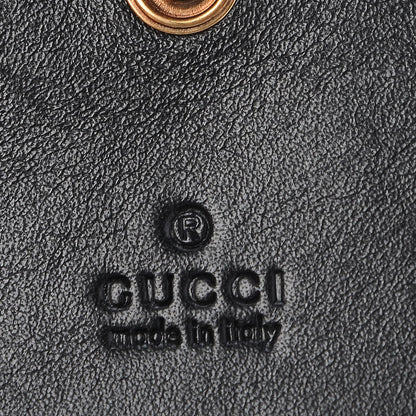 Gucci Calfskin Matelasse GG Marmont Card Case Wallet Black 6 of 8