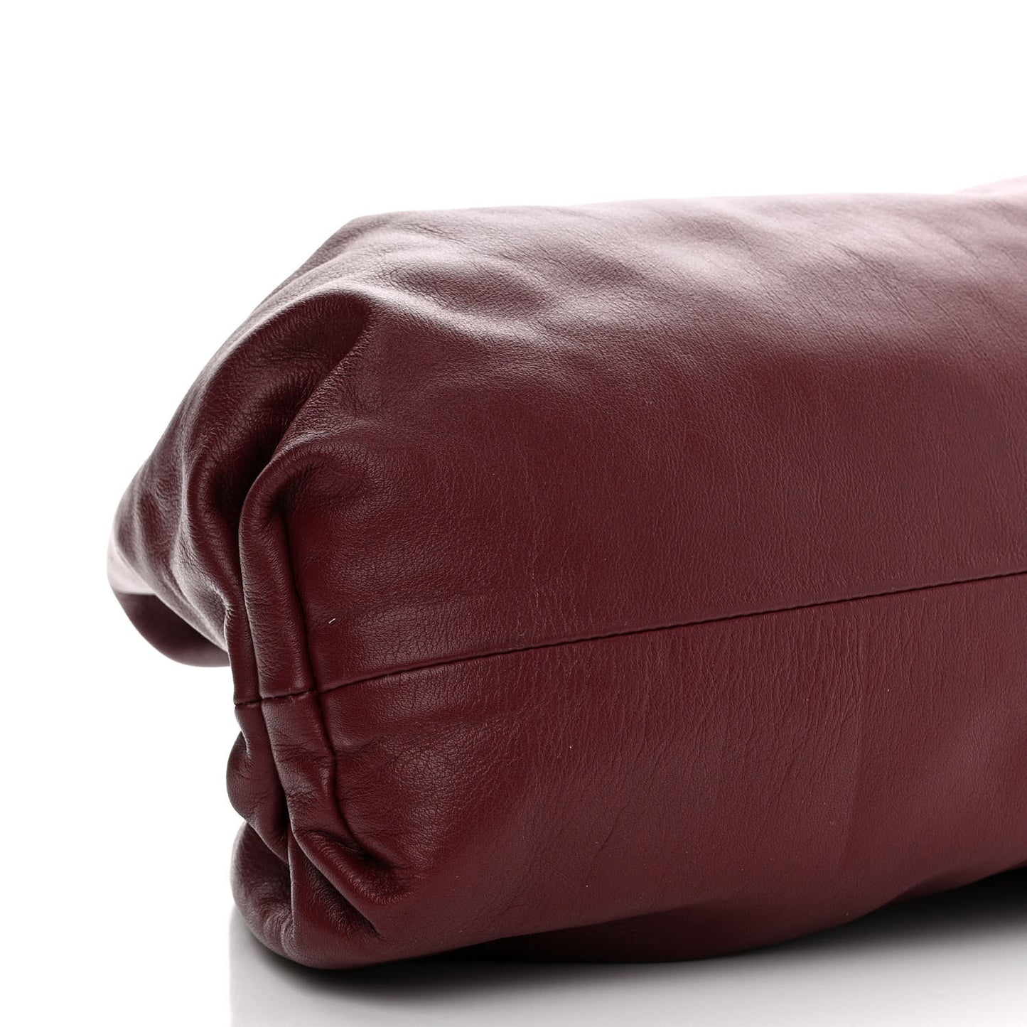 Smooth Butter Calf The Pouch Oversized Clutch Bordeaux
