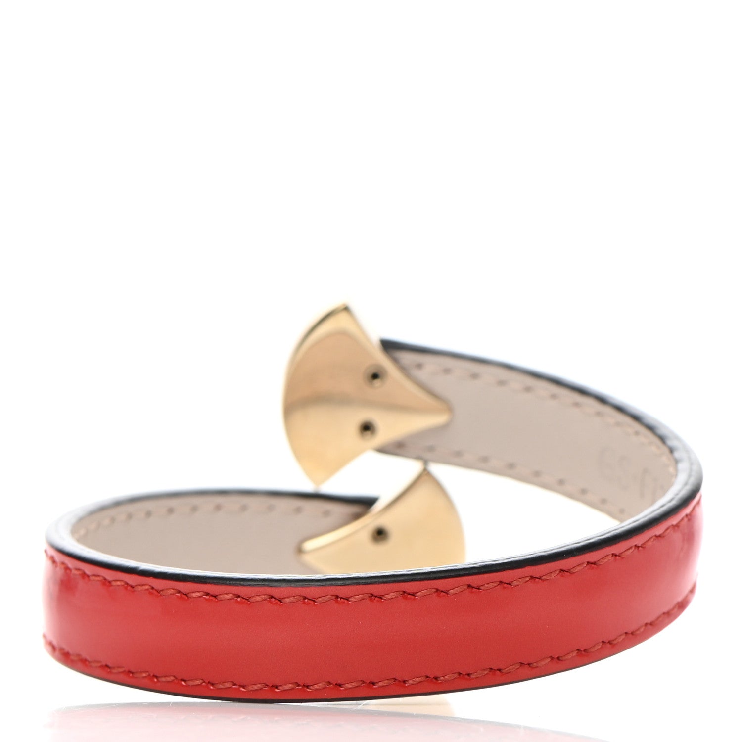 Bulgari Calfskin Enamel Divas' Dream Bracelet Red 3 of 5