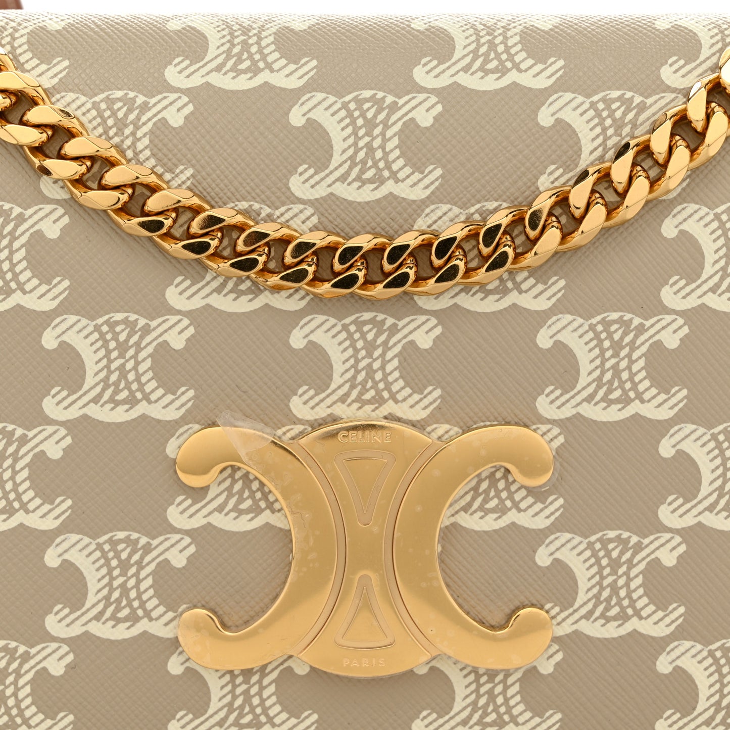 Canvas Calfskin Triomphe Multipochette Grege